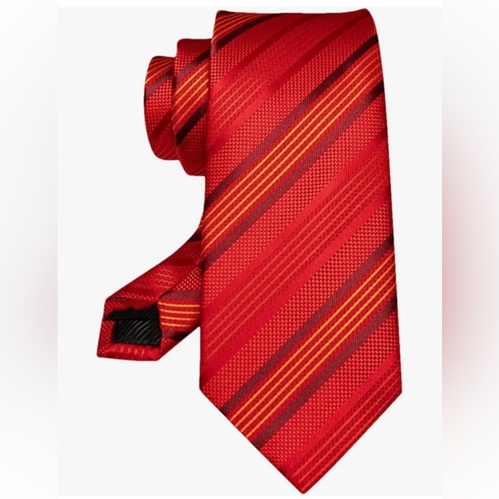 Men’s satin red tie